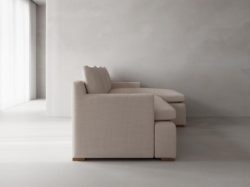 GHOST SECTIONAL CHAISE