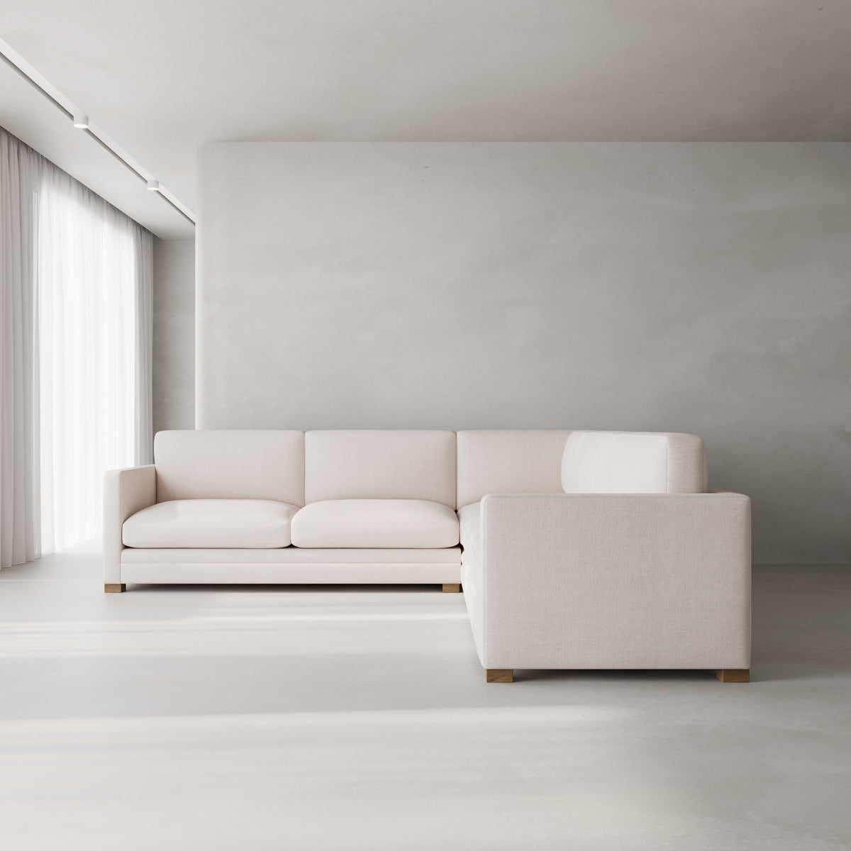 Flagler L Sectional — front view