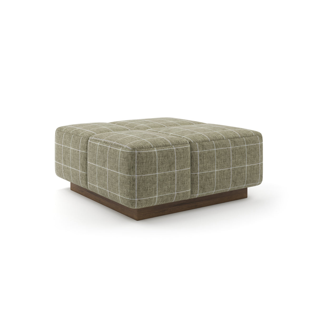 Grid Ottoman 36" in Bayberry