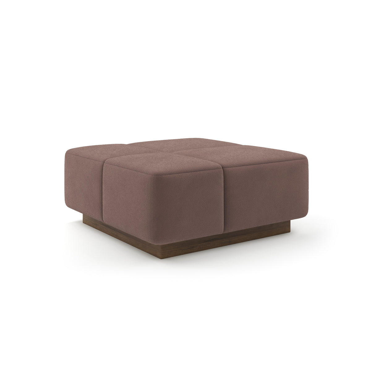 Grid Ottoman 36" in Chocolate