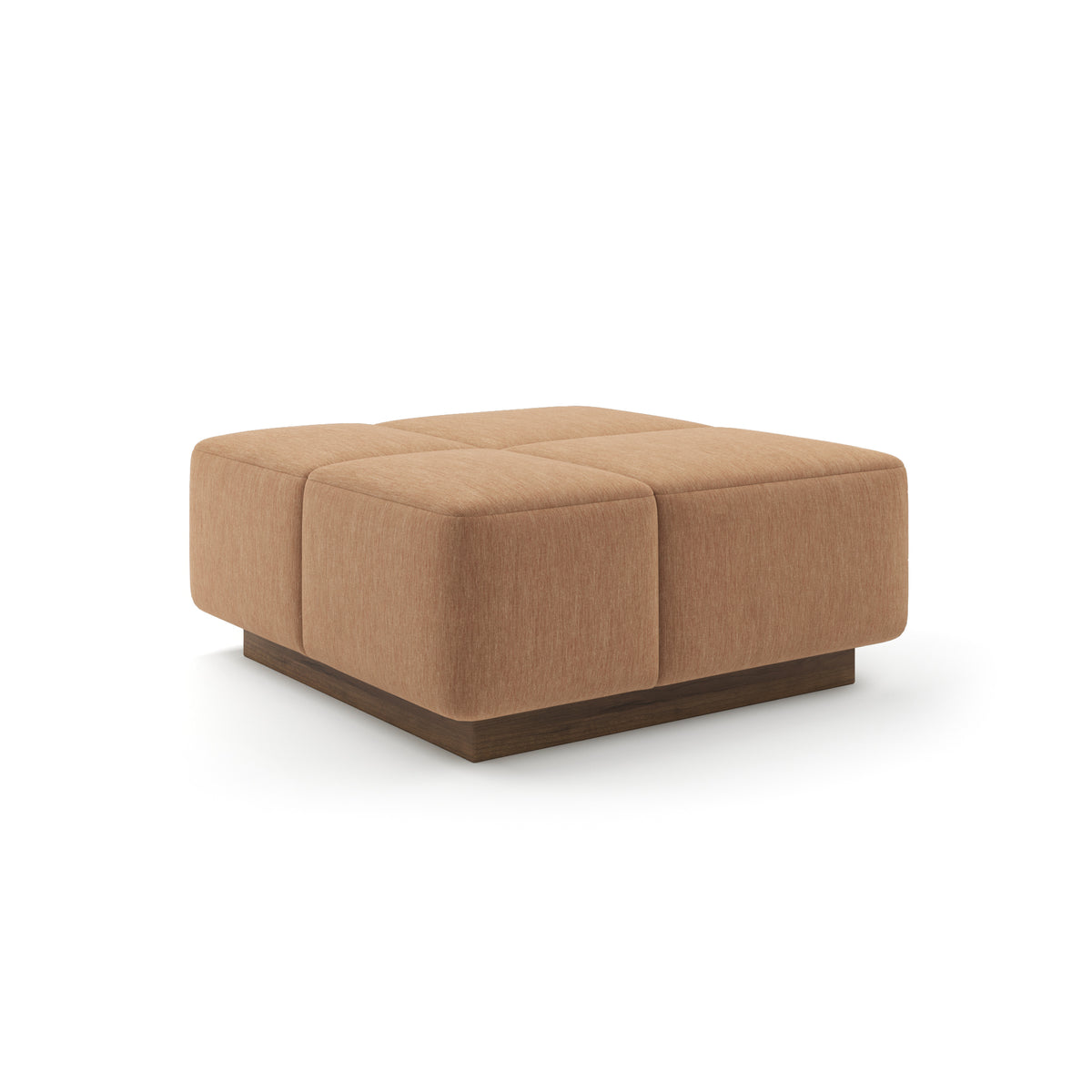 Grid Ottoman 36" in Clay