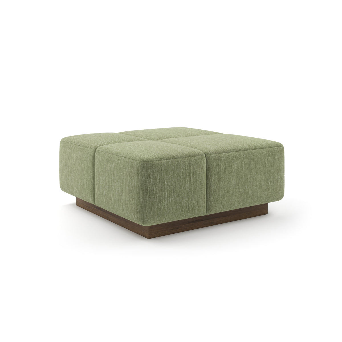 Grid Ottoman 36" in Fern