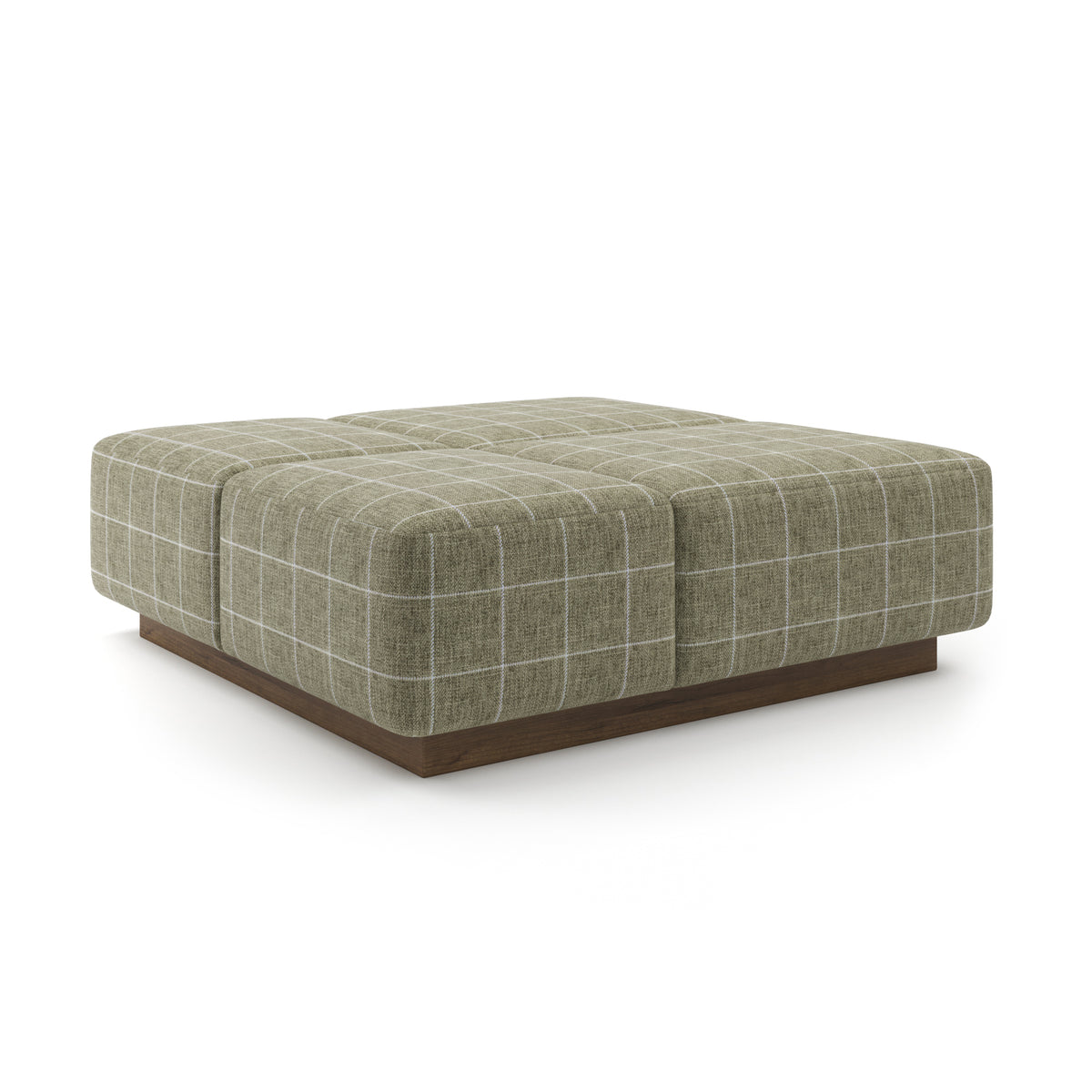 Grid Ottoman 48" in Bayberry