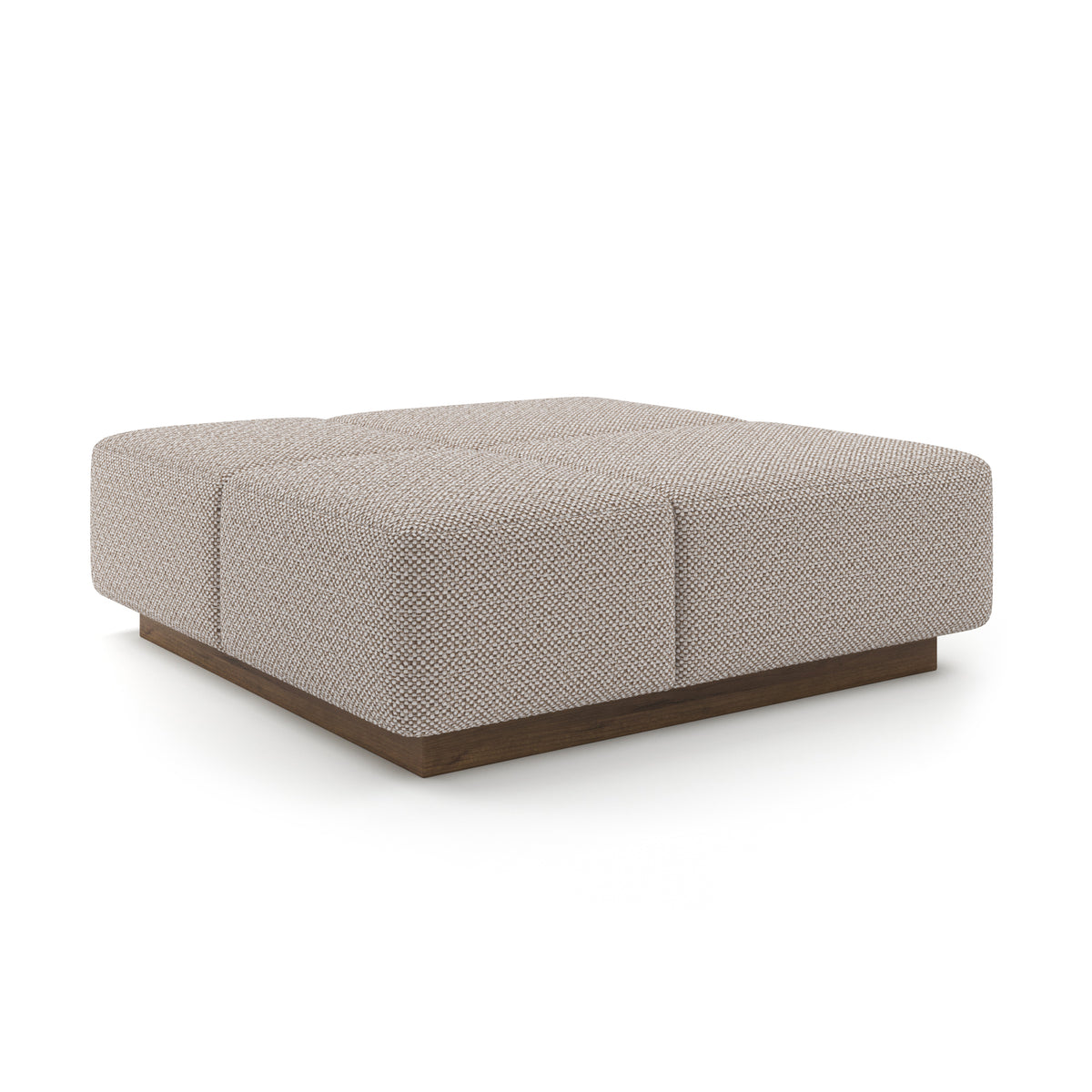 Grid Ottoman 48" in Camel