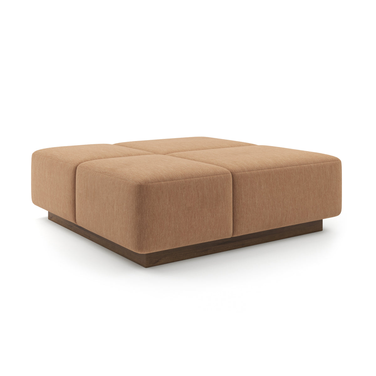Grid Ottoman 48" in Clay