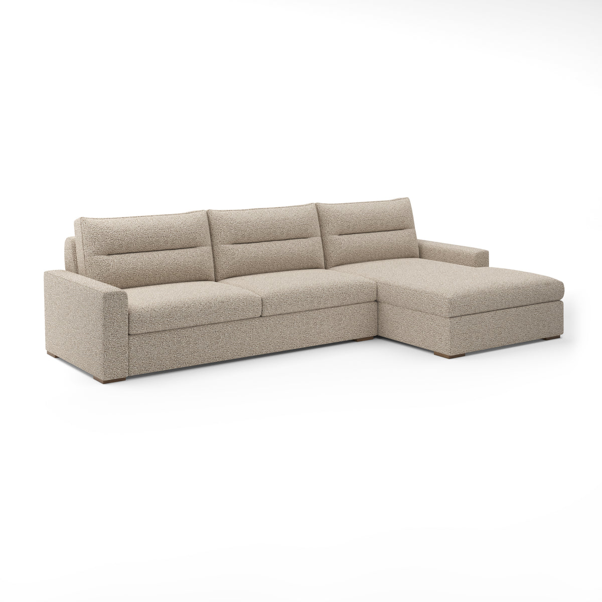 Julian Sectional Chaise RAF in Pebble
