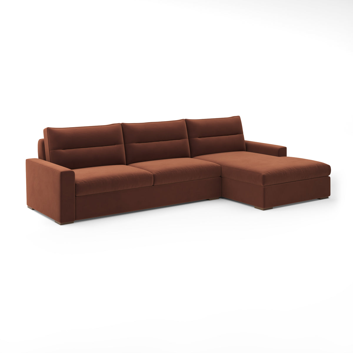 Julian Sectional Chaise RAF in Saffron
