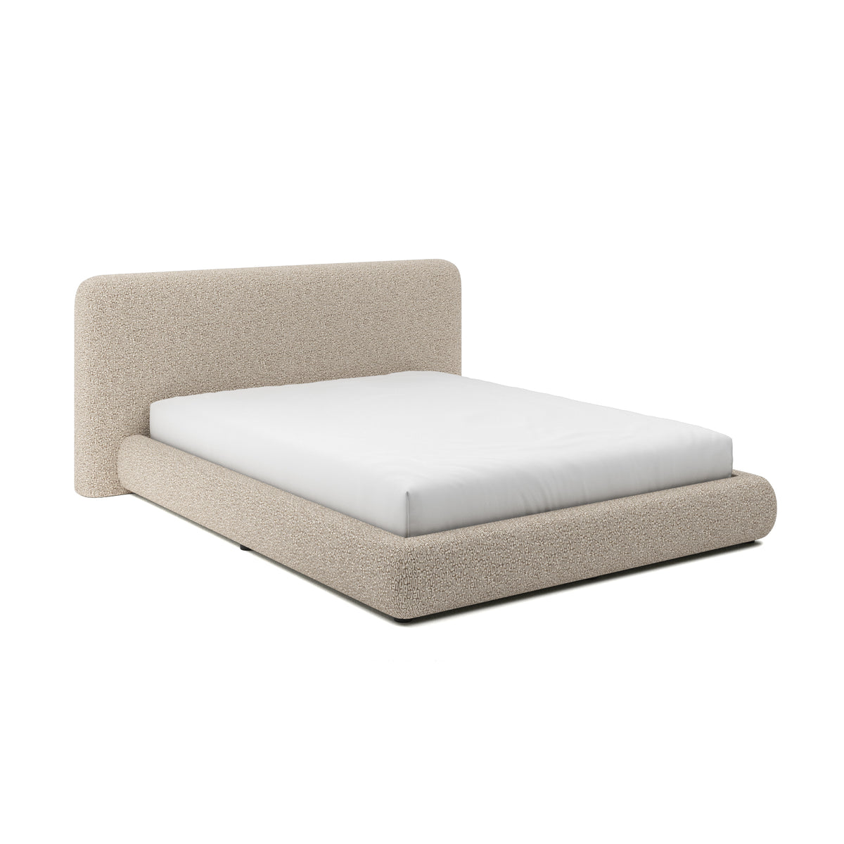 Maxine Bed Queen in Pebble