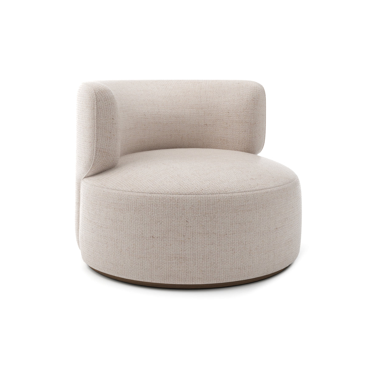 Ormand Swivel Chair in Bisque