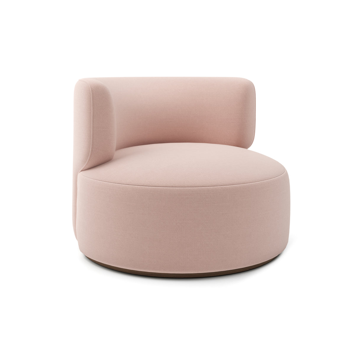 Ormand Swivel Chair in Blush