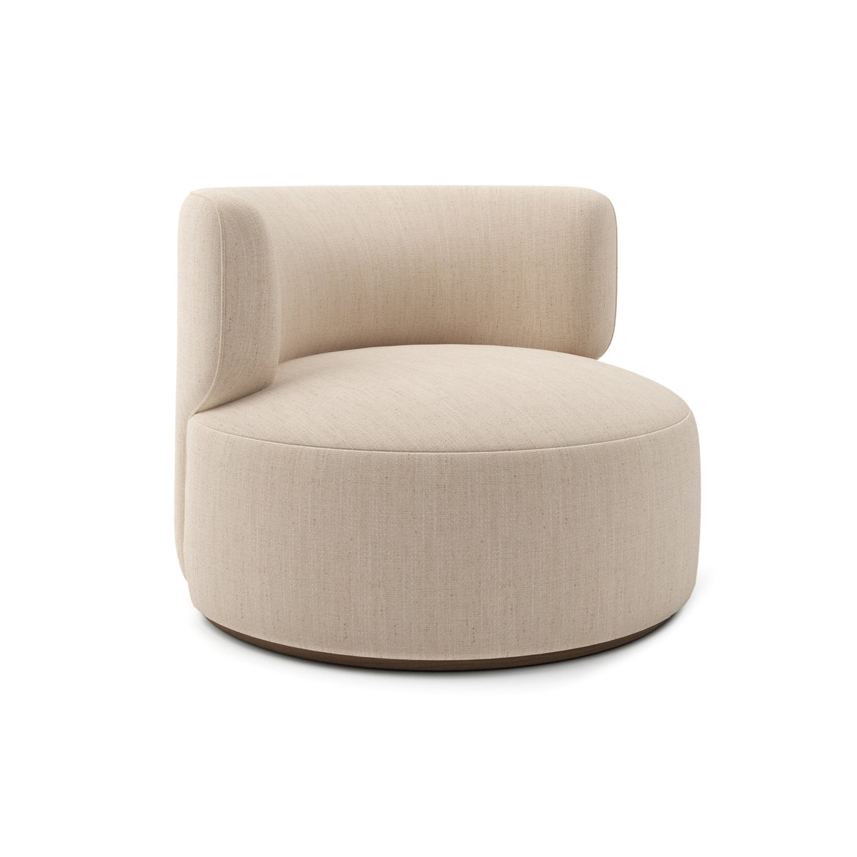 Ormand Swivel Chair in Eggshell
