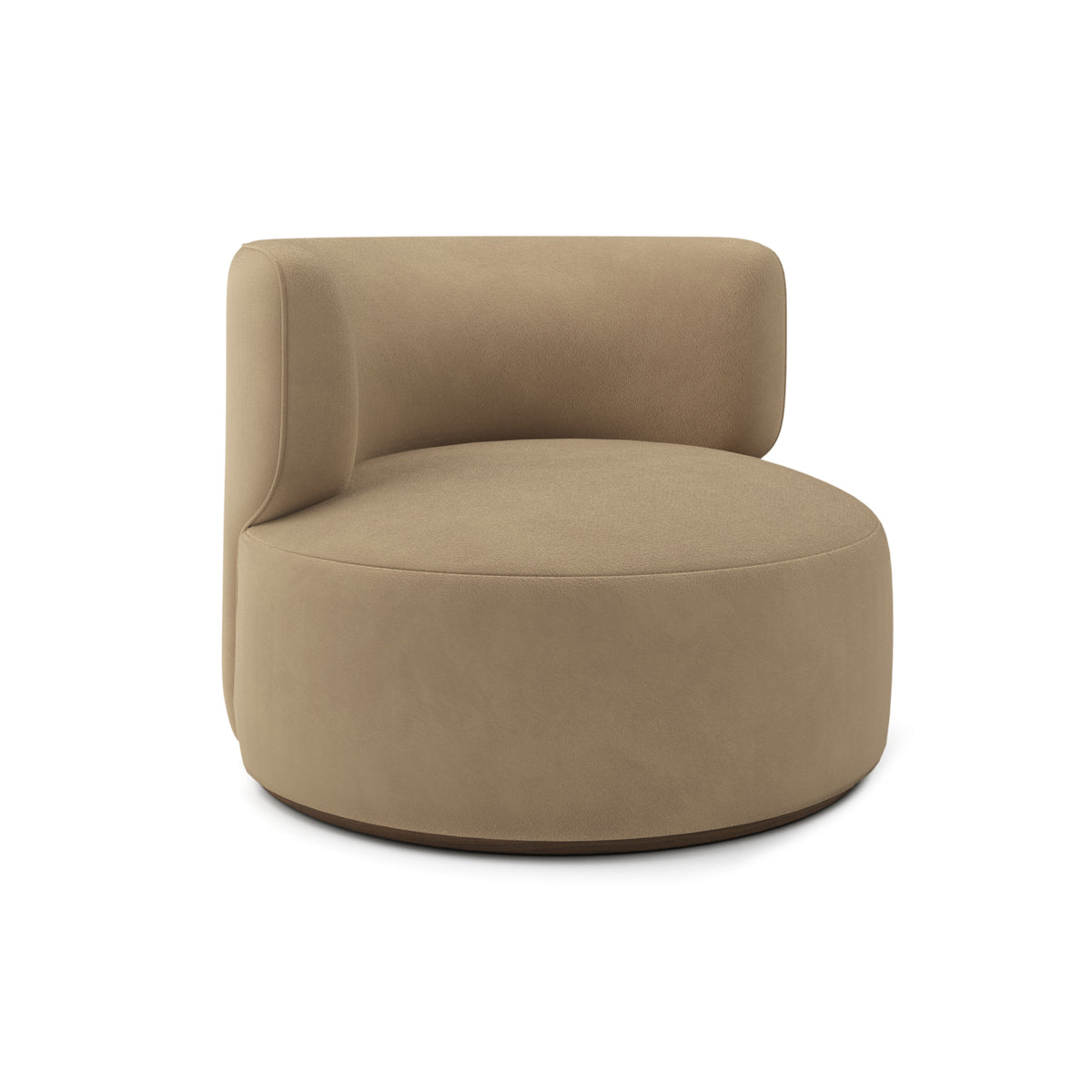 Ormand Swivel Chair in Latte