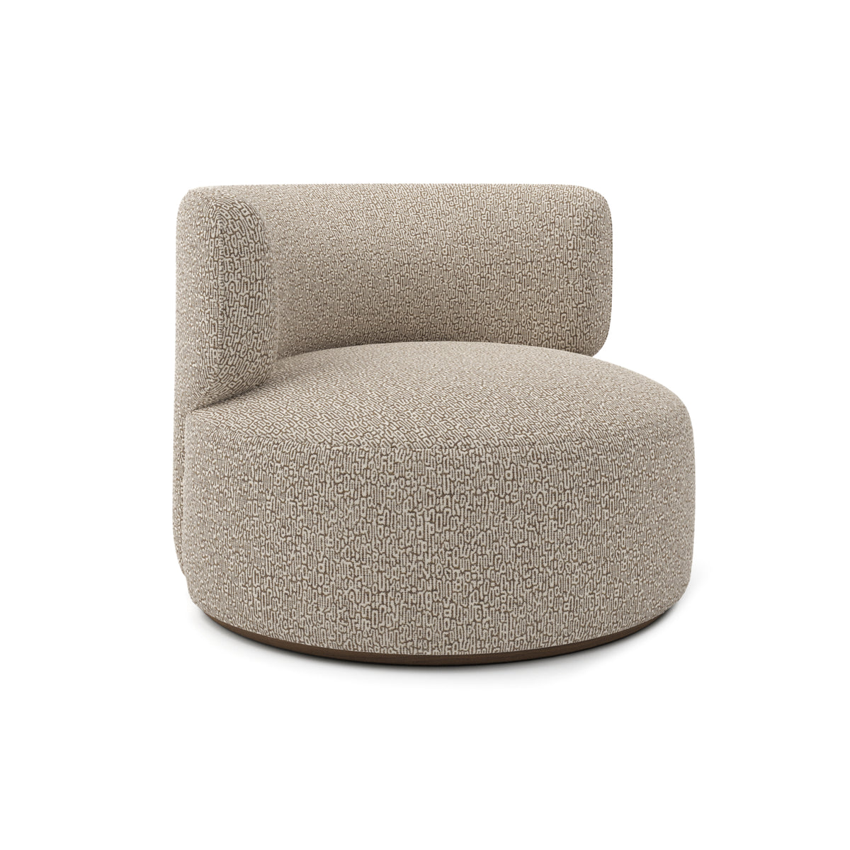 Ormand Swivel Chair in Pebble