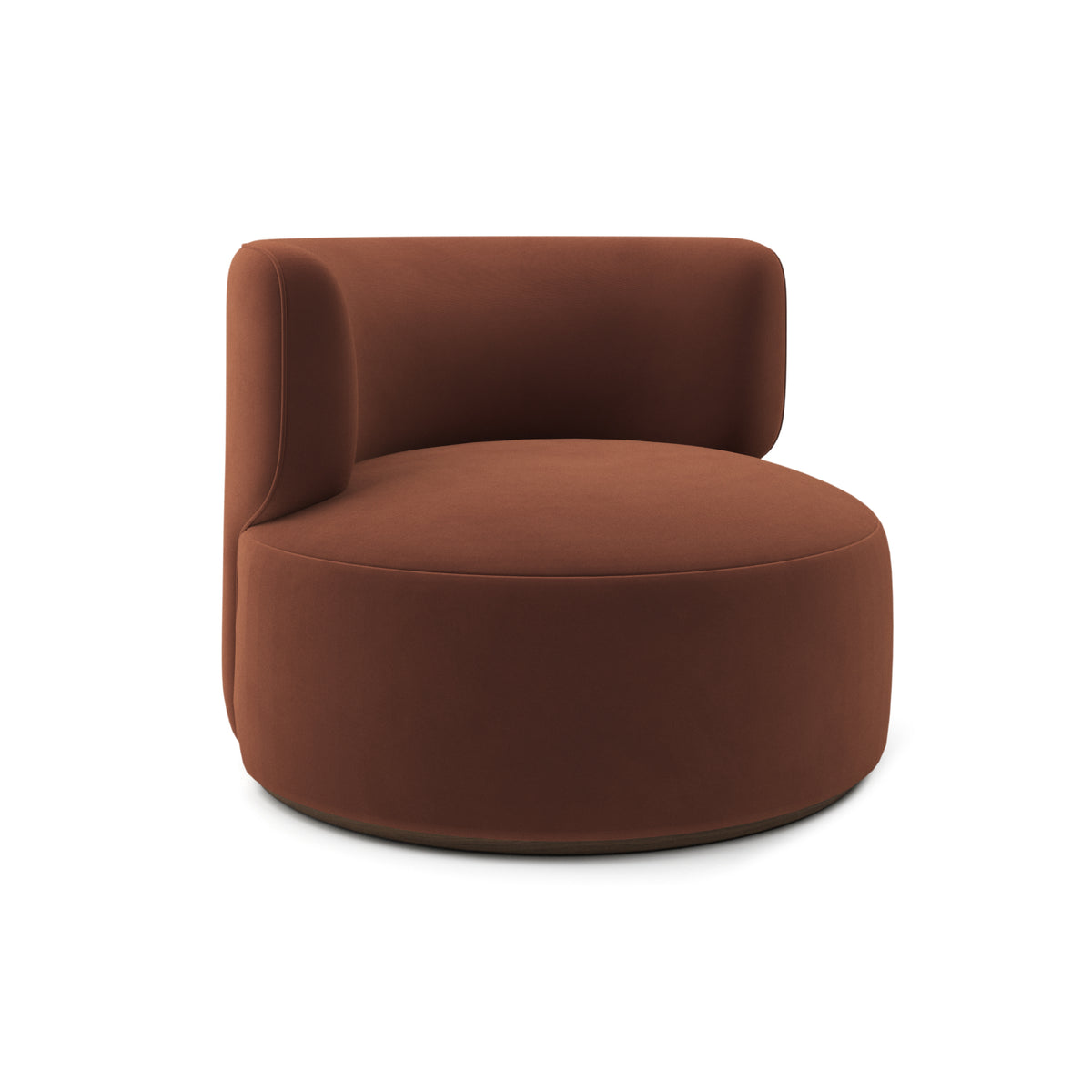 Ormand Swivel Chair in Saffron