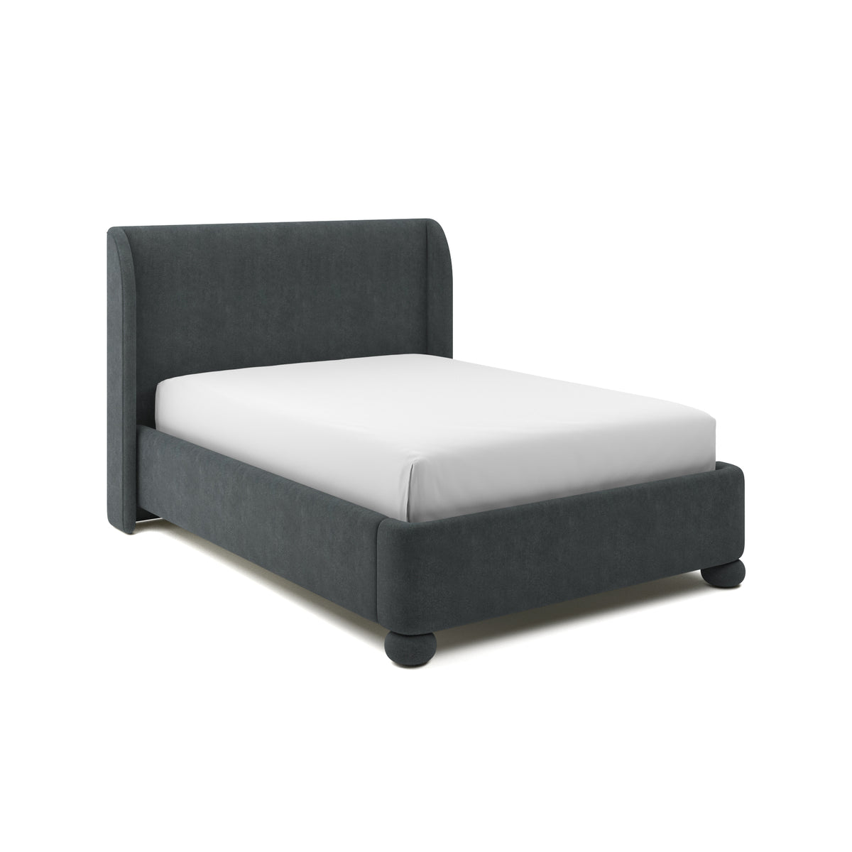 Serena Upholstered Bed Queen in Pine