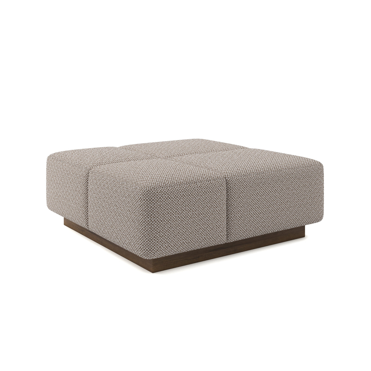 Grid Ottoman 42" in Camel