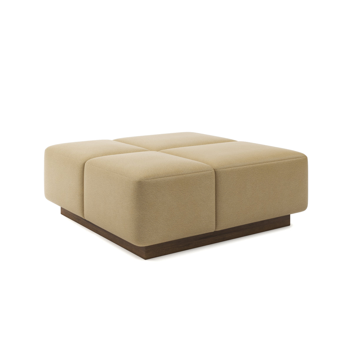 Grid Ottoman 42" in Biscotti