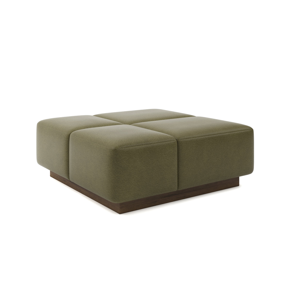 Grid Ottoman 42" in Sage