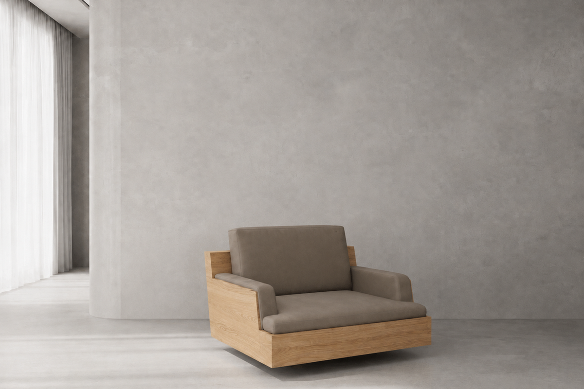 Terrace Solid Teak Outdoor Club Chair