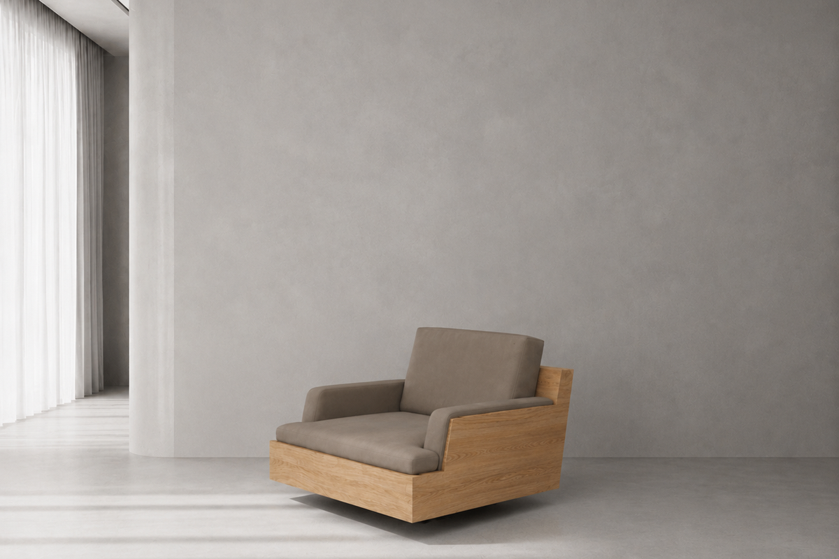 Terrace Solid Teak Outdoor Club Chair