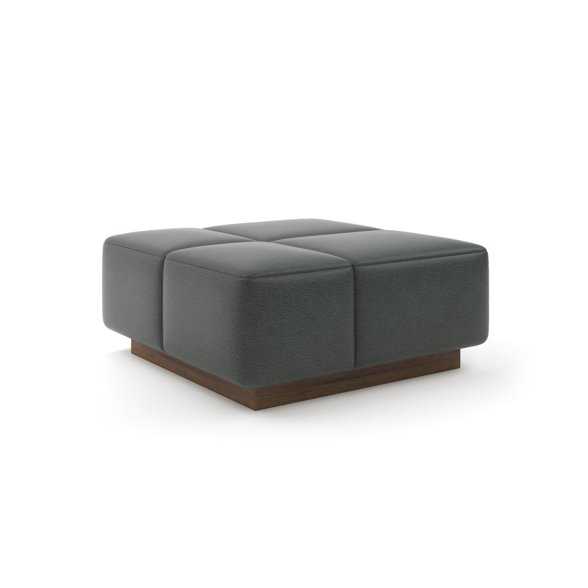 Grid Ottoman 36" in Pepper