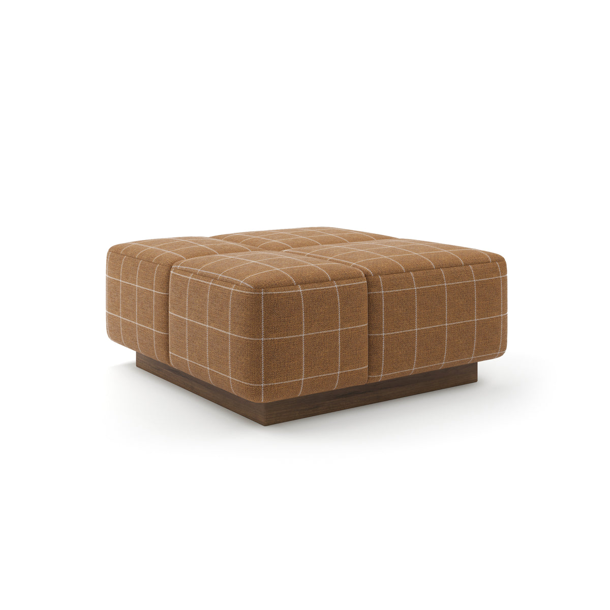Grid Ottoman 36" in Saddle
