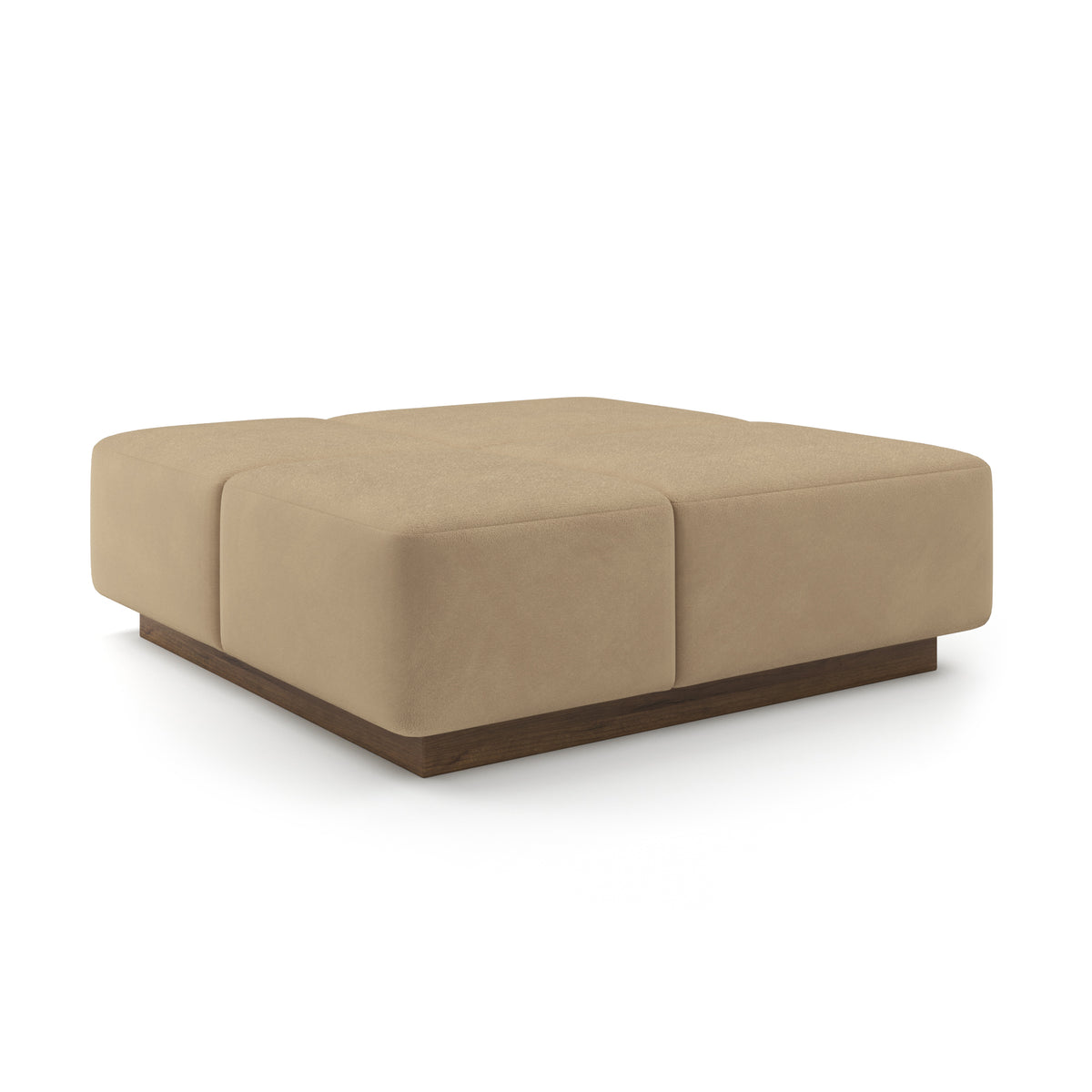 Grid Ottoman 48" in Latte
