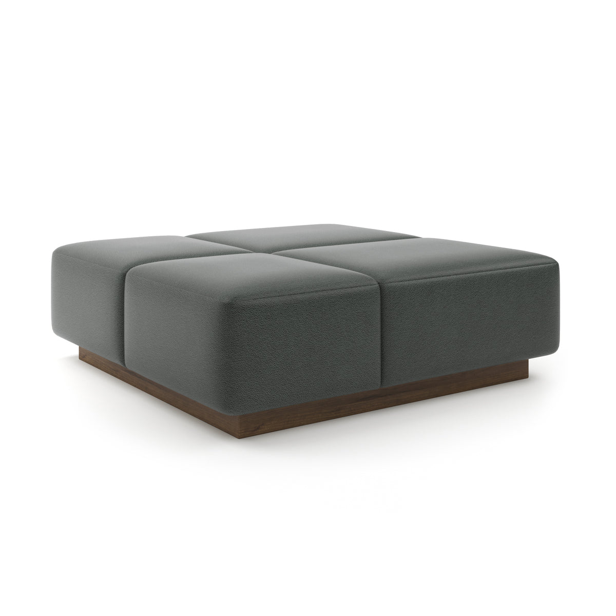 Grid Ottoman 48" in Pepper