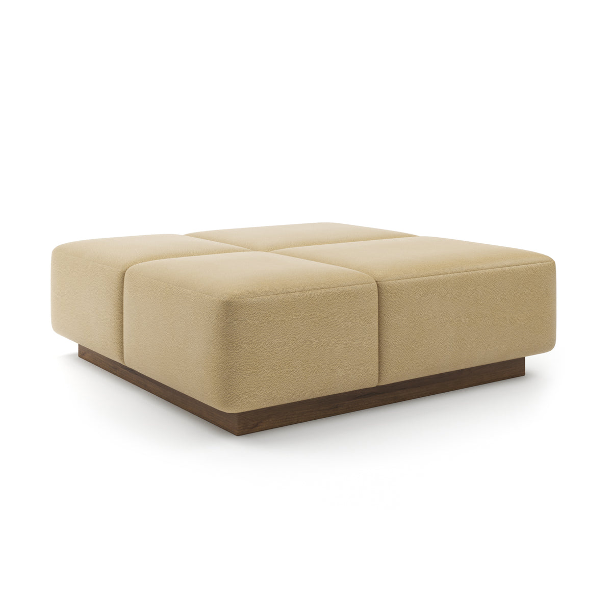 Grid Ottoman 48" in Biscotti