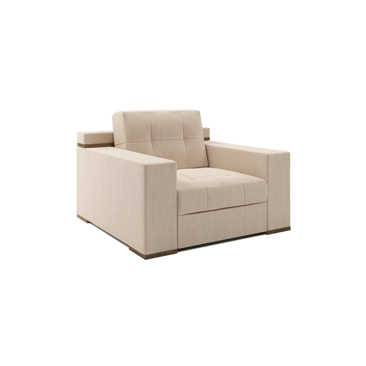 Indio Tufted Chair in Eggshell