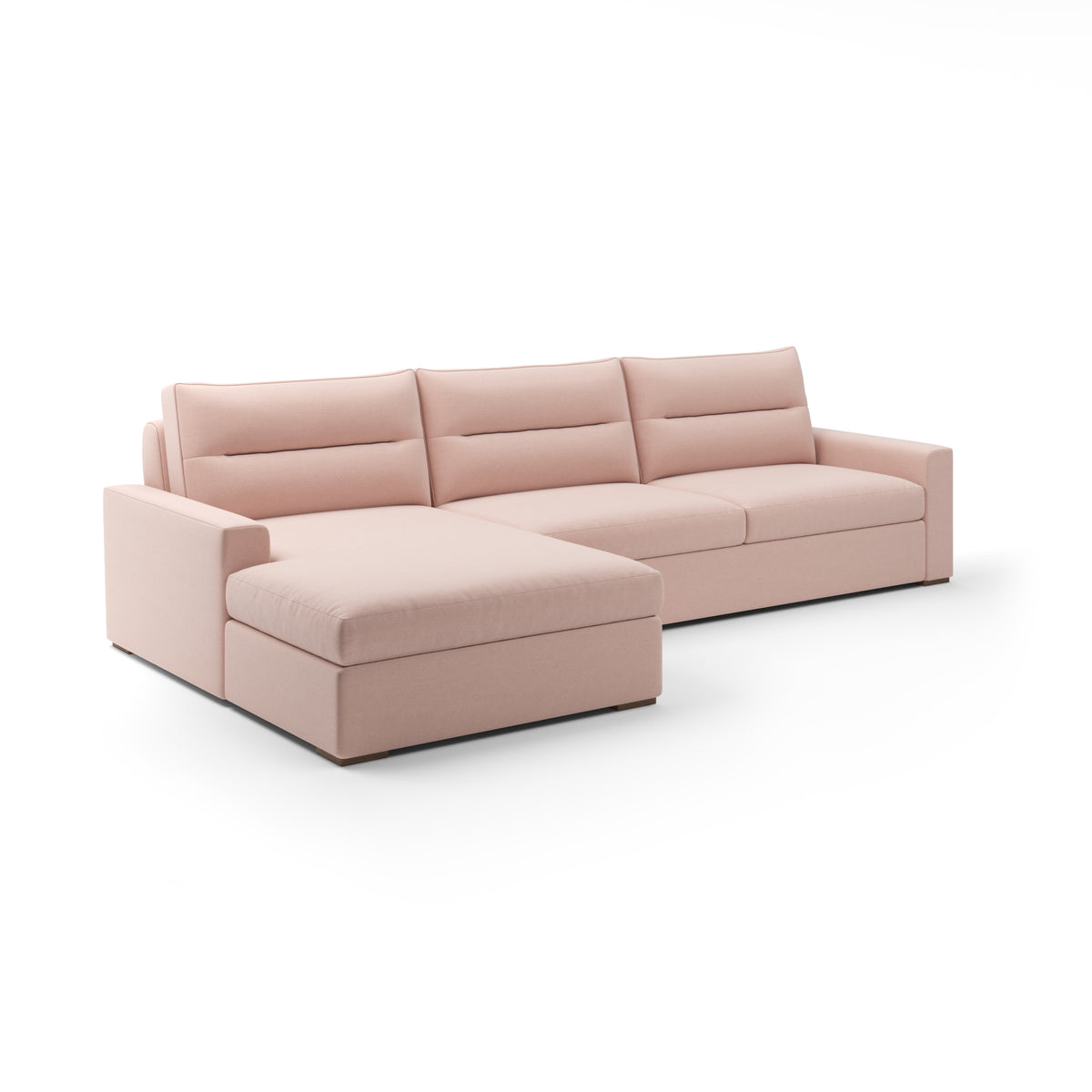 Julian Sectional Chaise LAF in Blush
