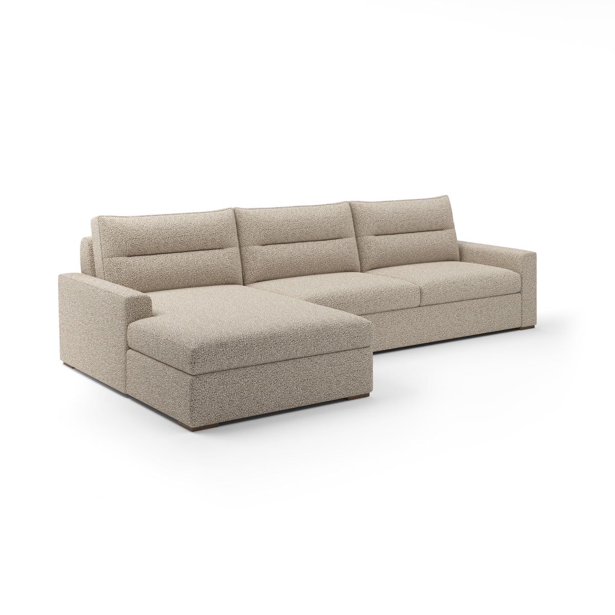 Julian Sectional Chaise LAF in Pebble