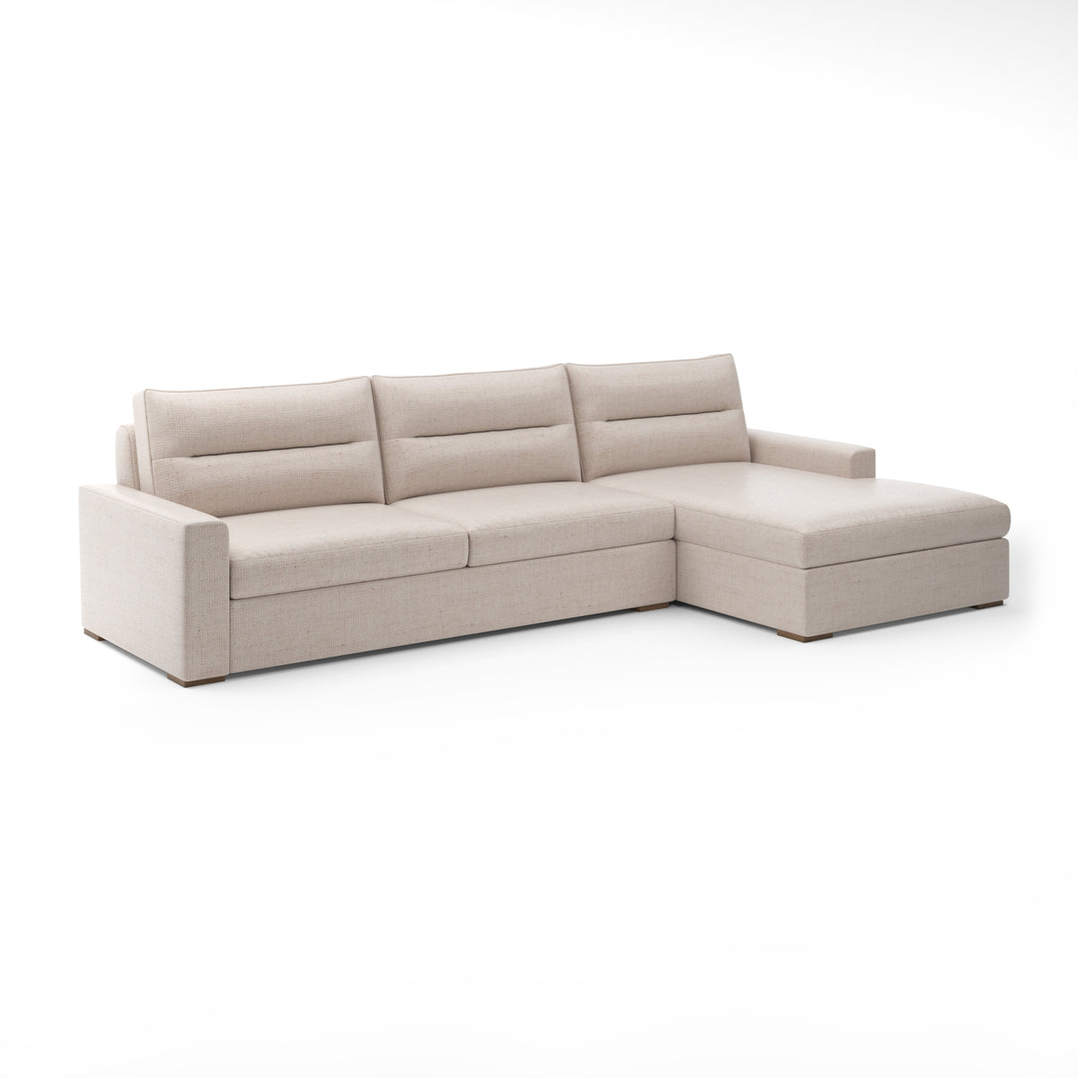 Julian Sectional Chaise RAF in Bisque