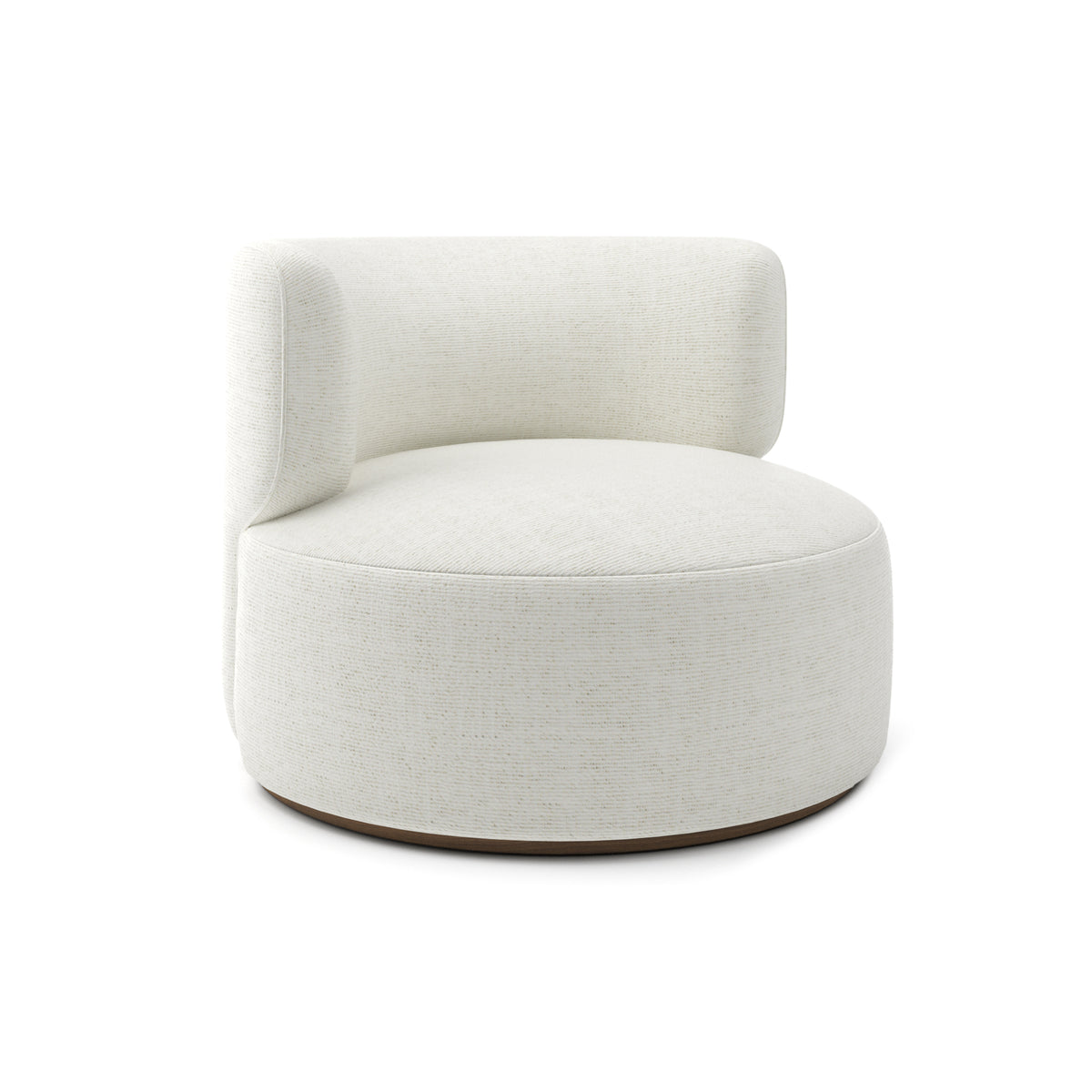 Ormand Swivel Chair in Ivory