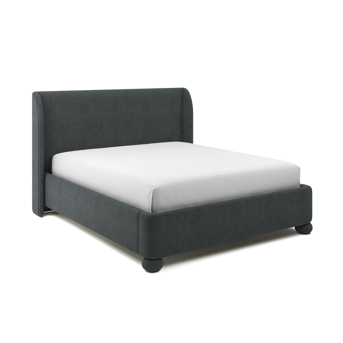 Serena Upholstered Bed Cal King in Pine