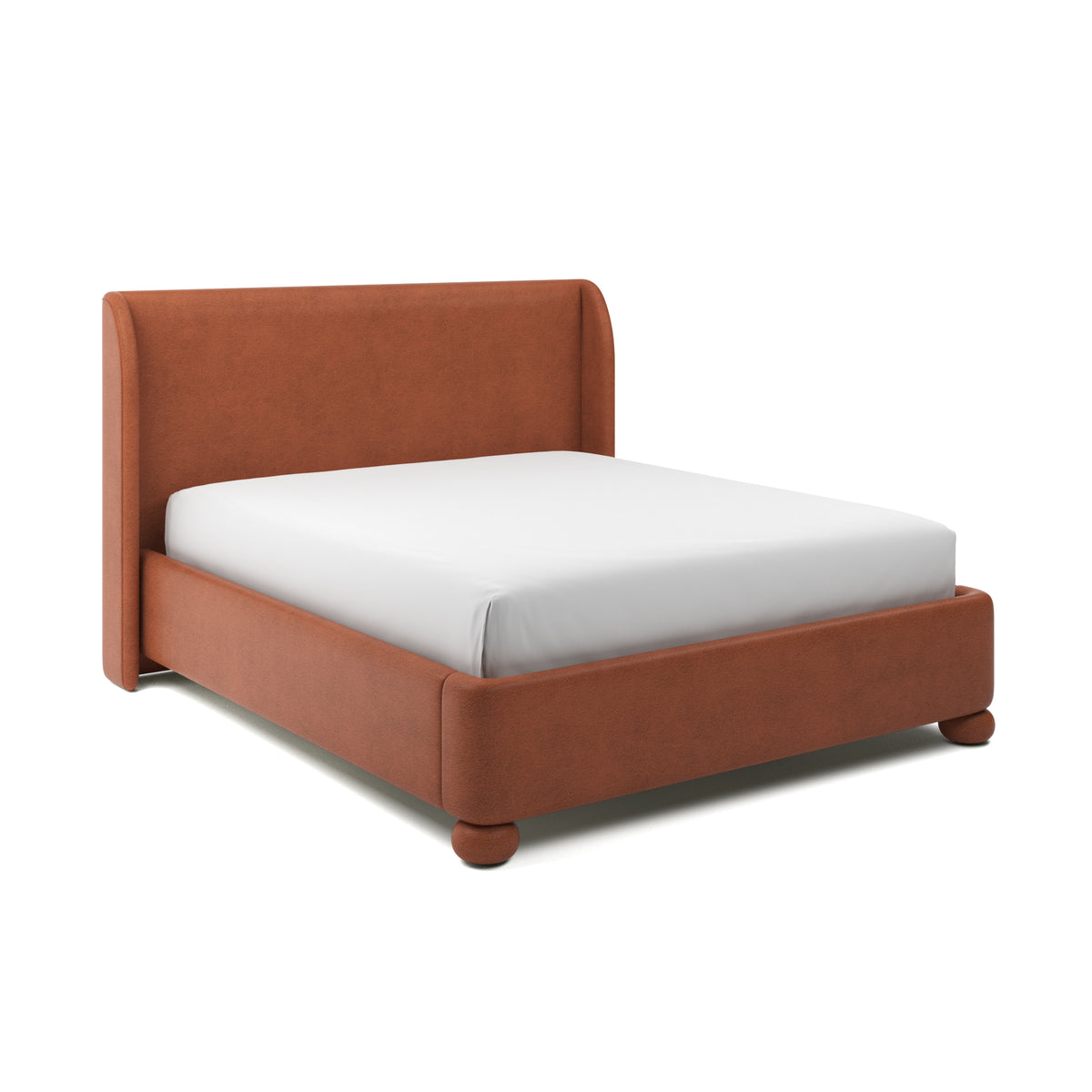 Serena Upholstered Bed Cal King in Caramel