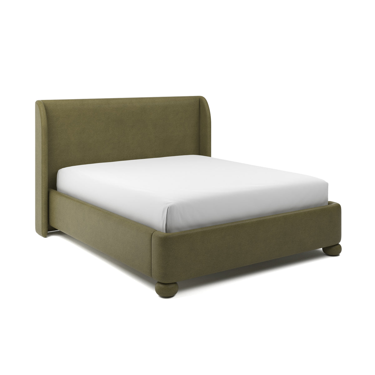 Serena Upholstered Bed Cal King in Sage