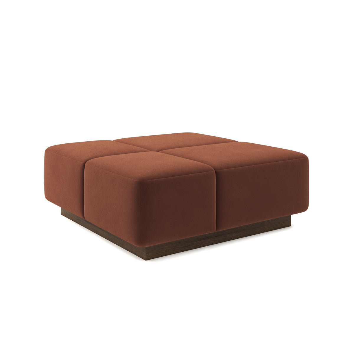 Grid Ottoman 42" in Saffron