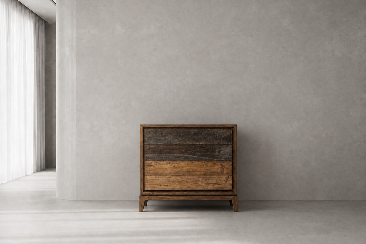 Ochre Teak Chest